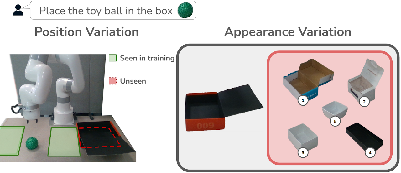 position and appearance generalization
